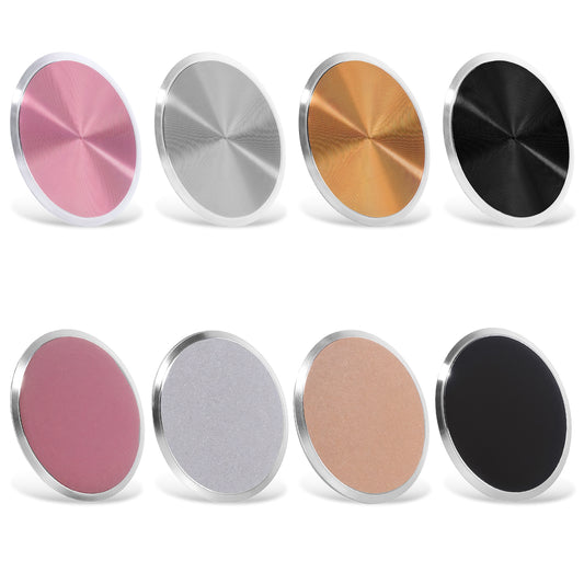 BOHUIZ 8 Pack Metal Plates for Magnetic Car Mount, Replacement Round Patch of Magnetic Cell Phone Mount Universal Circular Metal Disc with Strong Adhesive Cell Phone Holder Stickers