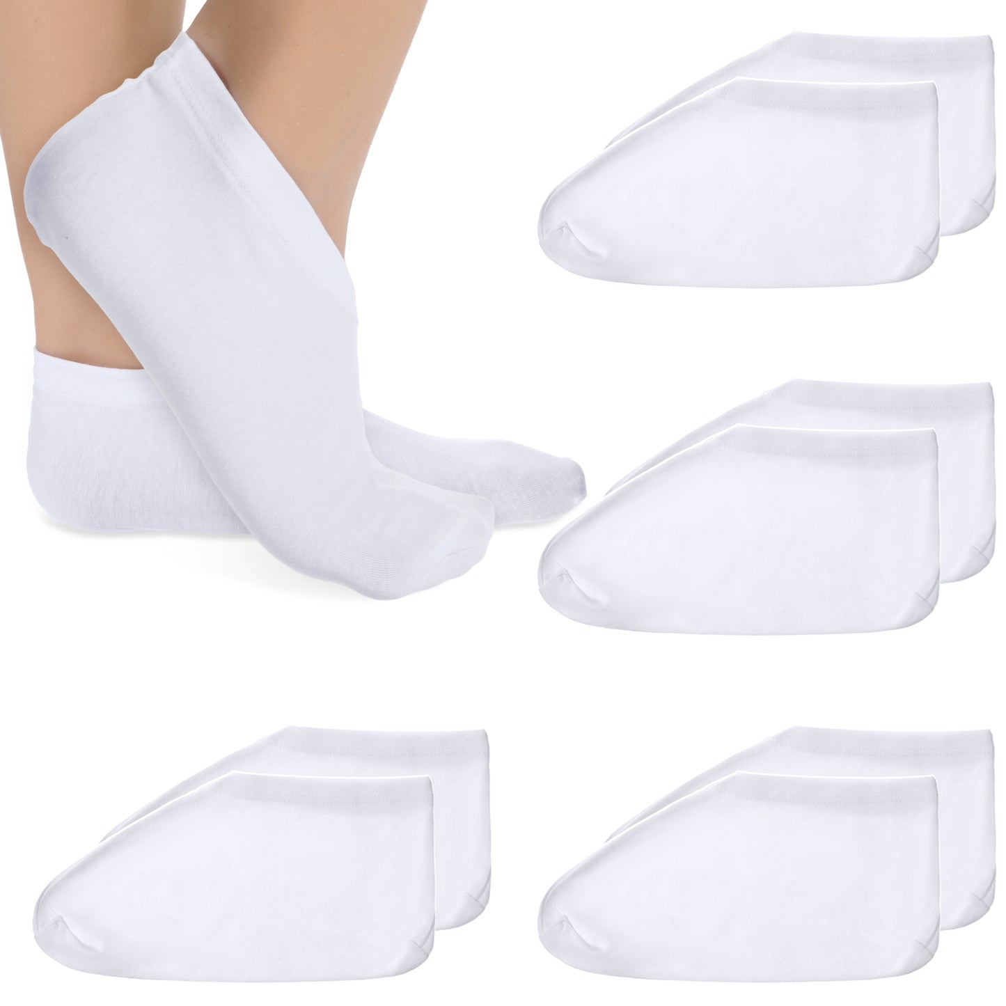 Amabro 6 Pairs Moisturizing Socks Overnight, Cracked Heel Repair