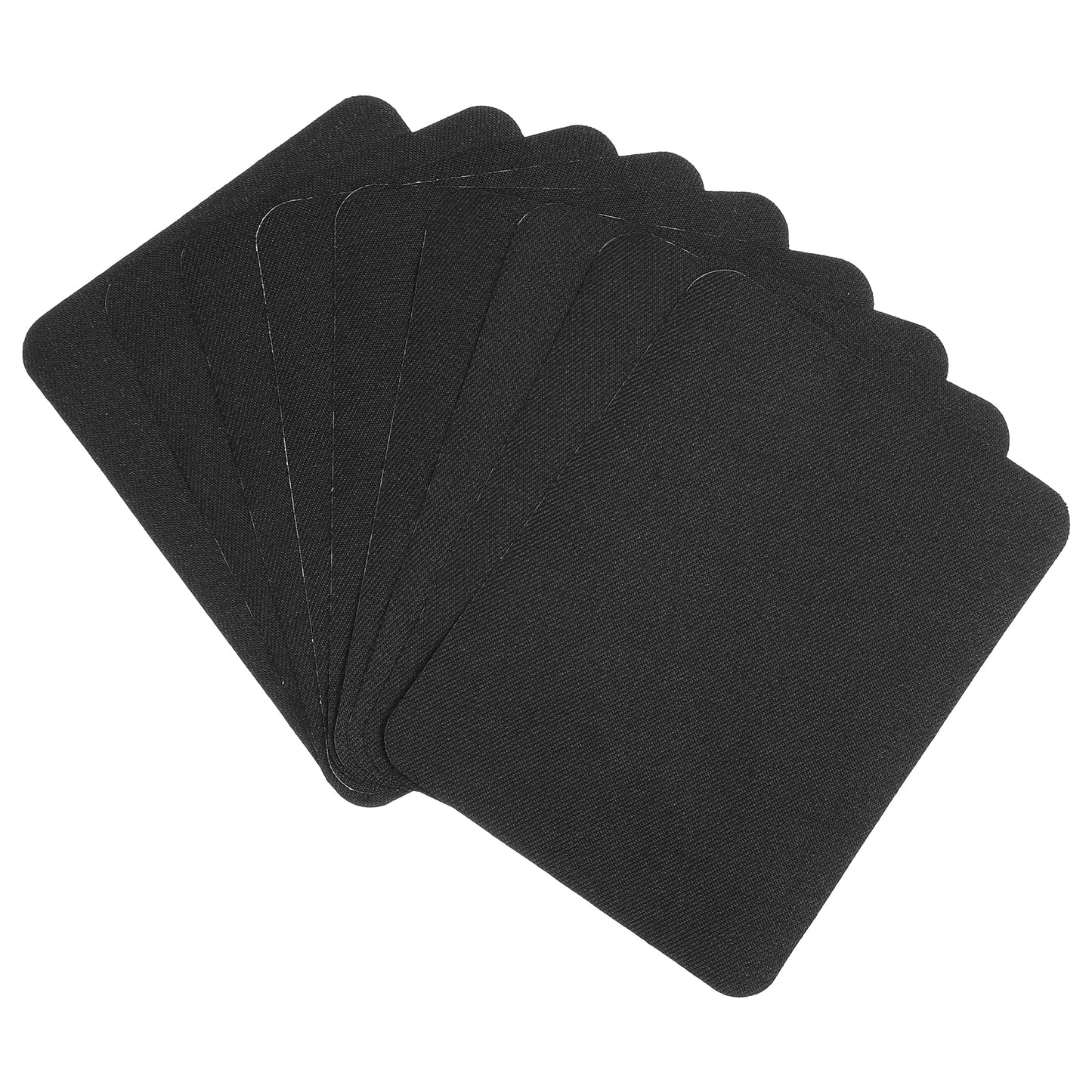 Giantree 15 PCS Fabric Iron on Patches, Irons on Patch for Clothes, Cotton Irons on Patch for Clothes Pants Mending and Decorating, Black Fabric Iron on Patches Kit (5in x 3.8in, Black)