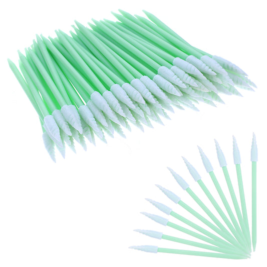 AOZUO 200pcs Cleaning Swabs, Sponge Foam Tip Swabs Detailing Swabs Sticks Pointed Cotton Swabs for Painting Automotive Detailing Camera Printer Head Optical Lens Makeup Printer Reel