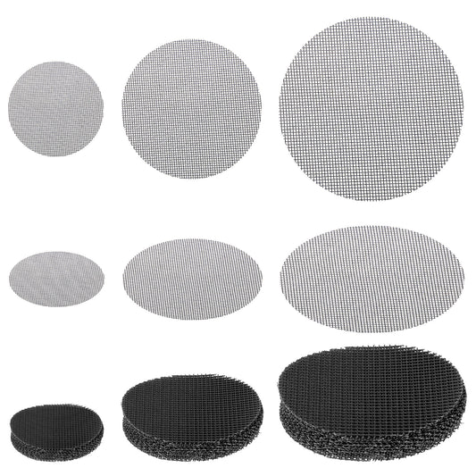 JJUNW 150 Pcs Flower Pot Hole Mesh Pad, 2 3 4 Inch Assorted Sizes Rounds Drainage Hole Mesh Pad, Plant Drainage Screens Gasket For Bonsai Bottom Prevent Soil Leaking