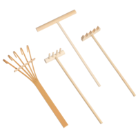 cobee 4 Pcs Mini Zen Garden Rake Tools, Bamboo Zen Garden Accessories, Sand Zen Garden Kit zen garden rake for Desk Decor, Spinning Sand Garden, Sand Casting Kit