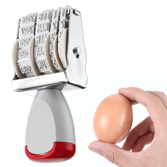 HJZHII Egg Date Stamps, Stamp Line Dater Office Rotating Stamp Changeable Number Stamps Silicone Dater Mark with Number Roller Stamper for Farm Fresh Eggs Chicken Duck Turkey Goose Poultry Eggs