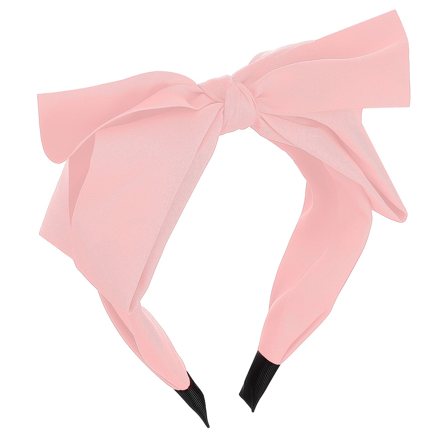 DOPENSPI Pink Bow Headband for Women, Cute Bowknot Headbands Soft Hair Hoop Band Elastic Hair Accessories for Women Washing Face Makeup Party Daily Wear(Pink)