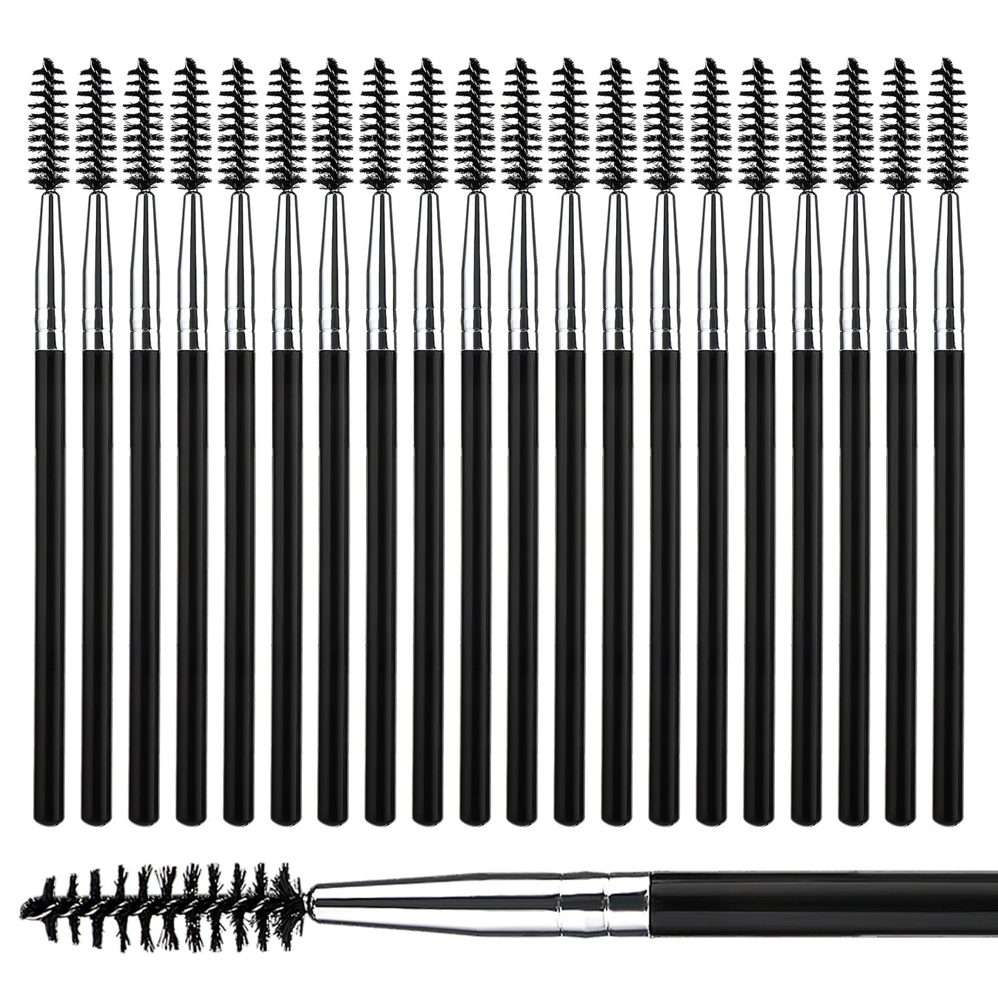 TIESOME 20 Pcs Eyelash Brush, Eyebrow Brush Eyelash Comb Mascara Wands Spoolie Brushes Multifunctional Makeup Tools for Extensions