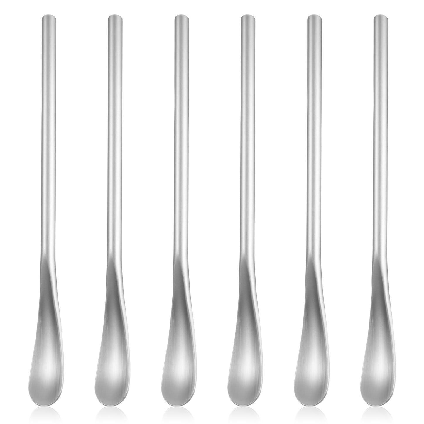 JJUNW 6Pcs Coffee Stirrers Spoon, Stir Cocktail Drink Mixing Swizzle Stick, Stirring Spoon Beverage Cocktail Stirrers Tiny Salt Condiment Spoon