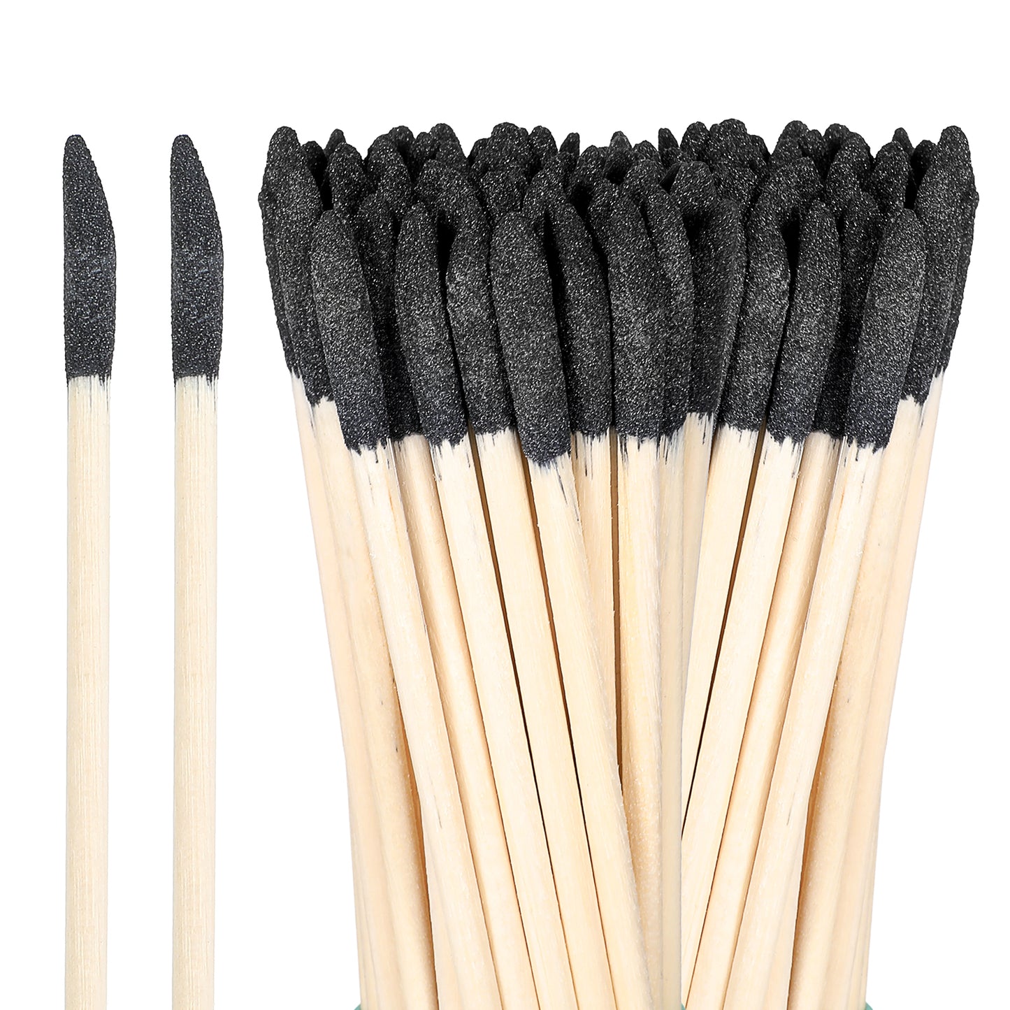 JIEYAO 50 Pcs Sanding Sticks, Matchsticks Sanding Twigs for Plastic Models Fine Detailing Sanding Tools for Tight Spaces Wood,150 Grit