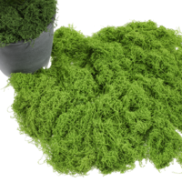 JIYIN 3.5 Oz Fake Green Moss, Artificial Moss for Plants Indoor Faux Fake Mosses for Crafts Faux Mosses Decor for DIY Art Landscape Potted Gardening Wedding Accessories