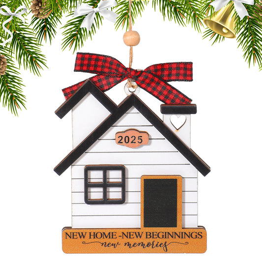 MBAIYO Housewarming Gifts for New House, 2025 New Home Ornament for Women Couple Homeowners - First Home Christmas Ornament & Keepsake Gift