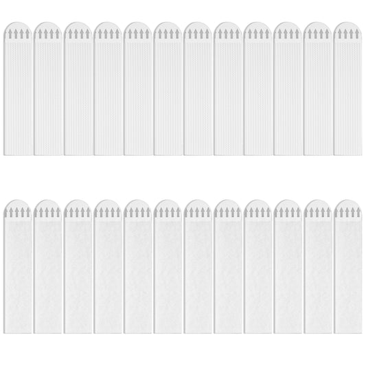 AOZUO Picture Hanging Strips, 24 Pairs Heavy Duty Sticky Picture Hanger Strips Damage Free Removable Picture Hanger Kit Hanging Hook Frame Mounting Strips for Wall Poster Decor Art
