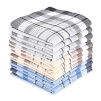 Molain Men's Handkerchiefs, 12 Pack Large Cotton Gents Hankies Set, Mens Premium Handkerchiefs Pocket Square Hankies for Men and Women, Classic Hankie for Grooms, Weddings, Prom, Celebration, Party