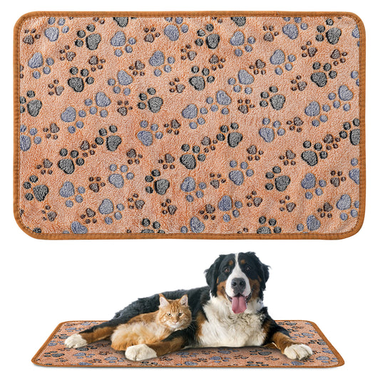 Molain Cat Dog Blanket, Soft Couch Pet Blankets Kitten Puppy Blanket (Small(24x16 In/60x40 cm), Brown)