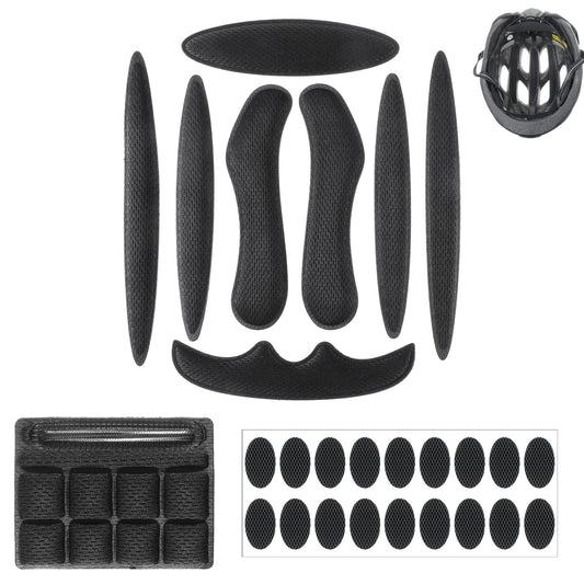 LXUEJIE Helmet Padding Kit, Universal Foam Pads Set 27 Pcs Bicycle Replacement Pads Helmet Foam Padding Cushions Mats Set for Bike Motorcycle Cycling Racing Helmets