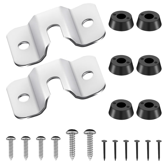 HJZHII 2 Sets Dart Board Wall Protectors, Dartboard Mounting Bracket Includes Screws Darts Board Hanging Kits Darts Holder Dart Games Accessories Wall Mount for Hanging Dartboard