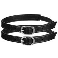 TIESOME 2 Pairs Replacement Ankle Straps for Heels, Adjustable Detachable Ankle Straps PU Leather Elastic High Heels Shoe Strap High Heel Anti-loose Shoelaces with Buckle for Women