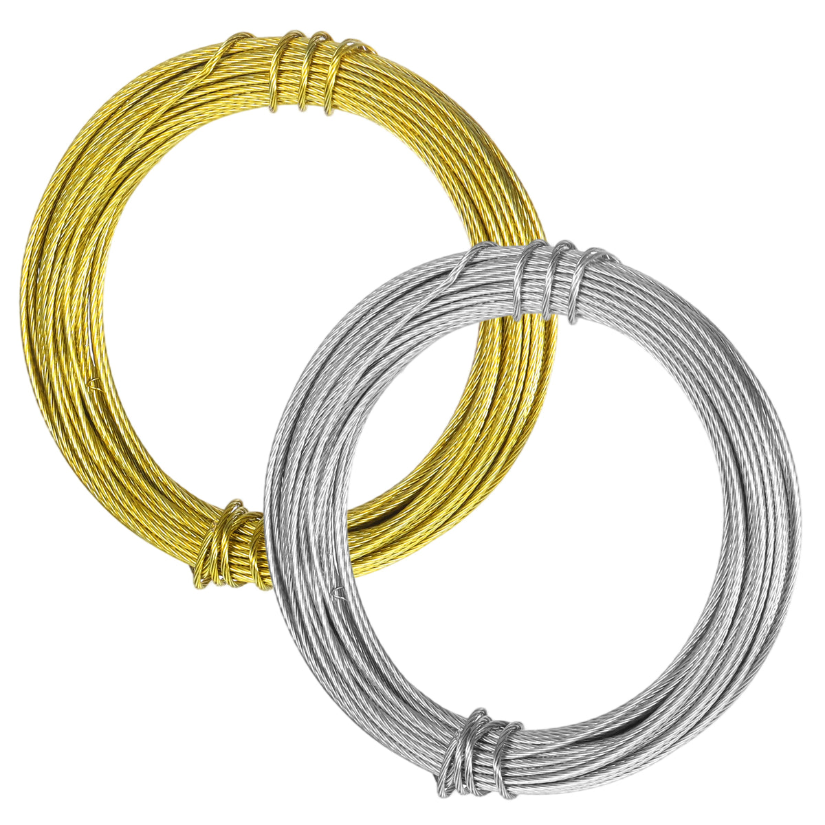 MBAIYO 2 Rolls Picture Hanging Wire, 2 x 32.5Ft Metal Picture Frame Wire