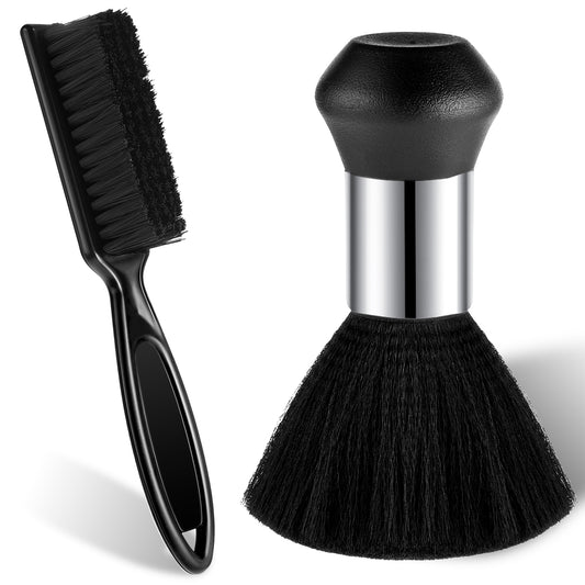 Molian 2Pcs Barber Neck Duster Brush, Premium Hair Cutting Cleaning Hairbrush Styling Tool for Cleaning Hair Around Neckline and Ears